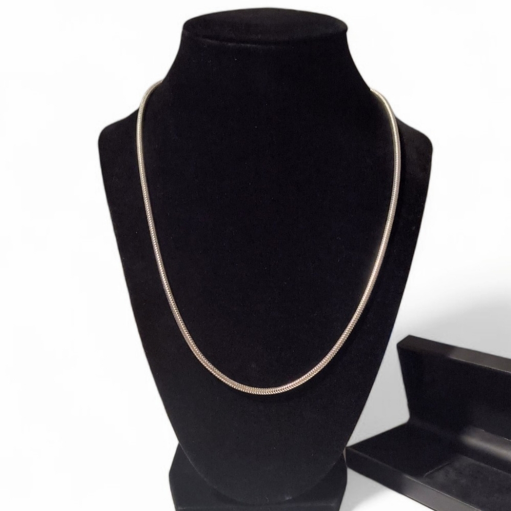 925 Sterling Silver 20" Snake 3MM Necklace